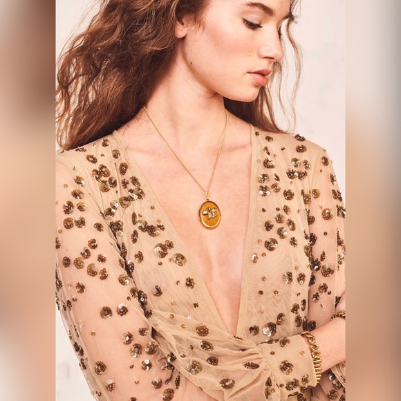 New LoveShackFancy x Free People Janet Dress sz 2 - Picture 3 of 8